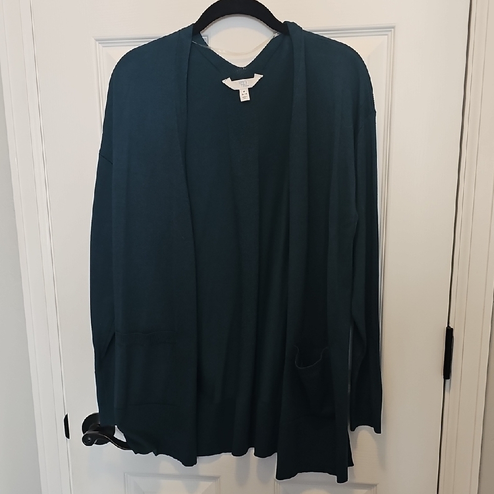 Time and Tru Teal Knit Cardigan